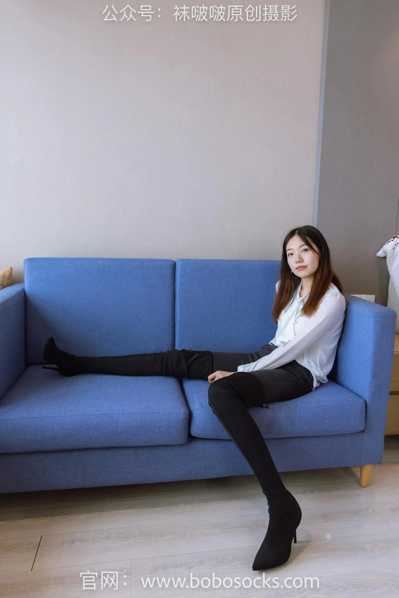 [BoBoSocks袜啵啵]NO.158 小甜豆-高跟长靴、白棉袜、裸足 [136P]插图3
